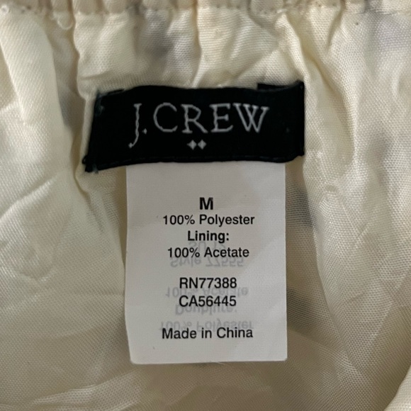 J.Crew Factory Candace Ink Dot Spaghetti Strap Dress White Black Polka Dot M - Picture 9 of 10